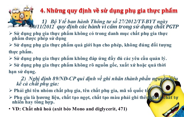 Sử dụng phụ gia thực phẩm đúng cách 02